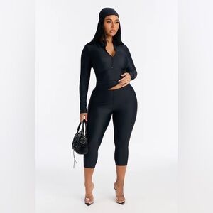 Fashion Nova Chic Black Long Sleeve Top